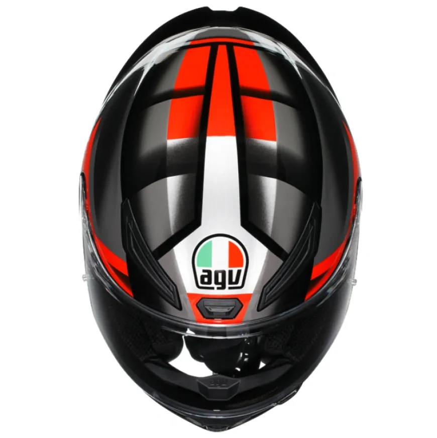 AGV K1 S Fastlap Black Grey Red