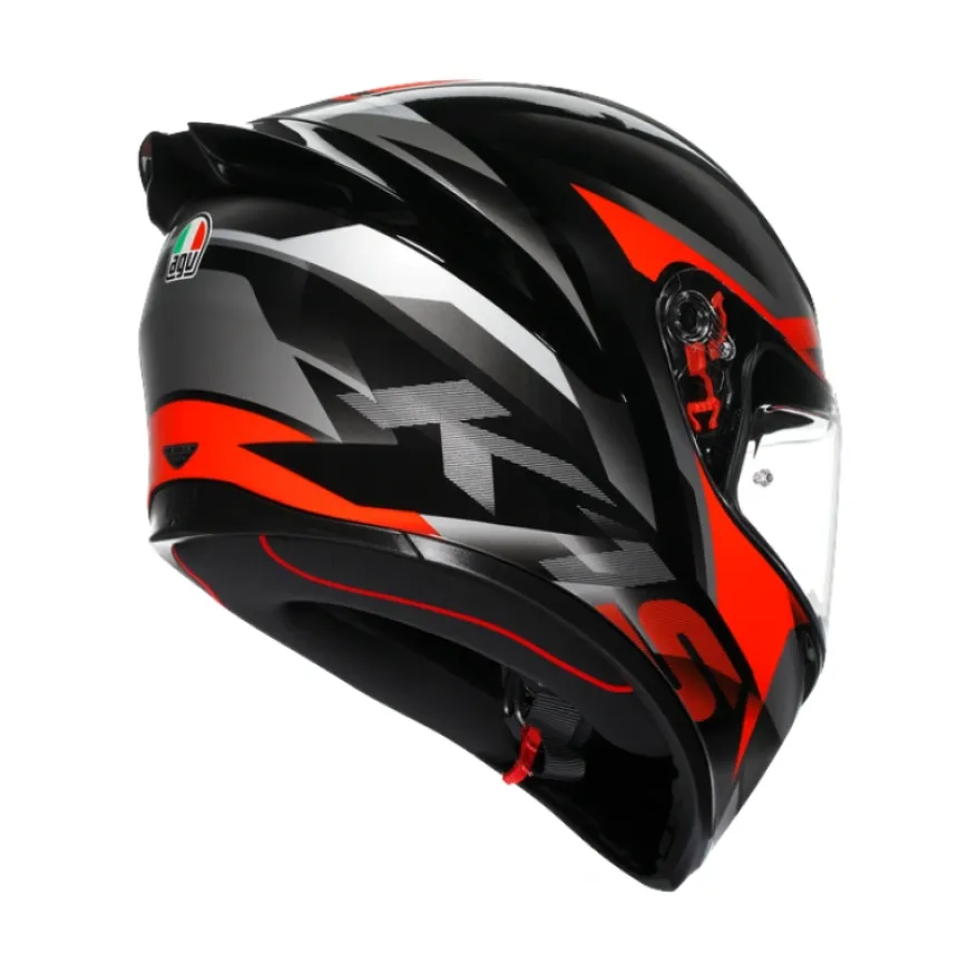 AGV K1 S Fastlap Black Grey Red