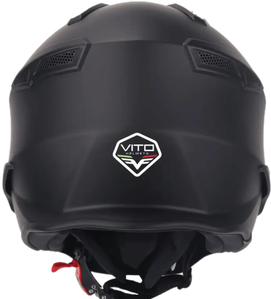 Helm Vito Jet Bruzano Mat Zwart