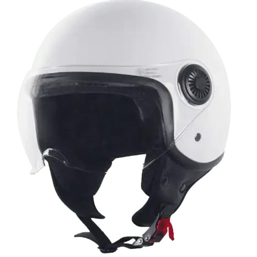 Helm Vito Jet Loreto Glans Wit