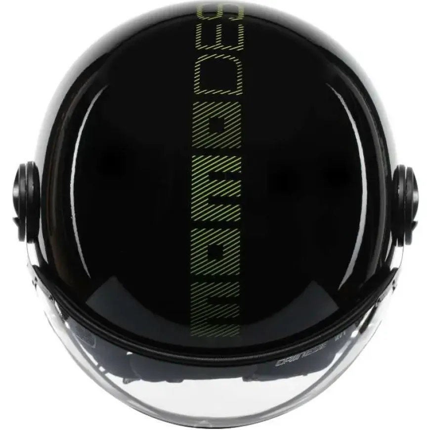 Momo FGTR Classic Stripes Glossy Black Yellow Fluo