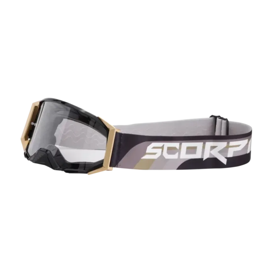 Scorpion Crossbril / Goggle Black – Gold E24