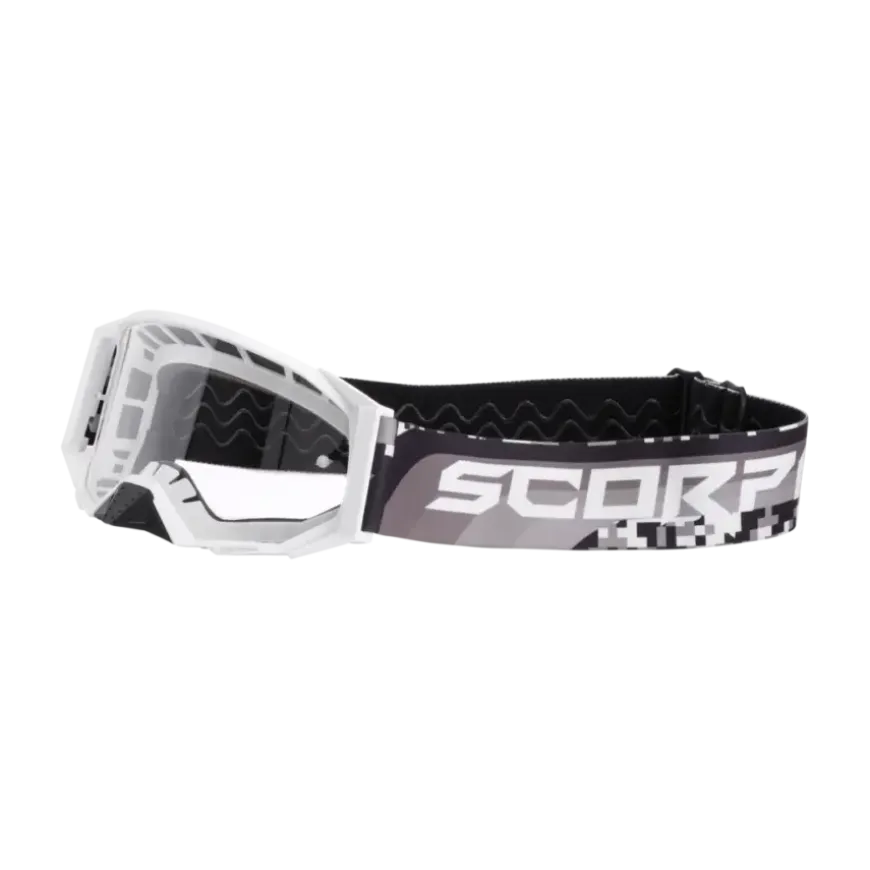 Scorpion Crossbril / Goggle White-Black E24