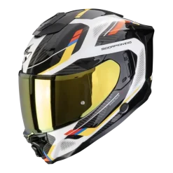 Scorpion EXO-1500 Sleek White Blue Yellow