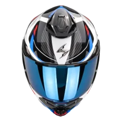 Scorpion EXO-1500 Sleek White Red Blue
